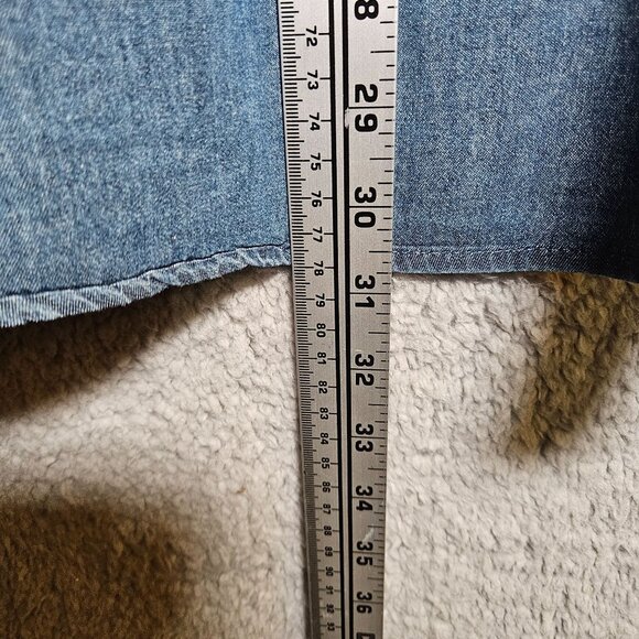 Weatherproof Vintage Men's Denim Long Sleeve Button-Up Shirt Casual Business - Picture 13 of 13